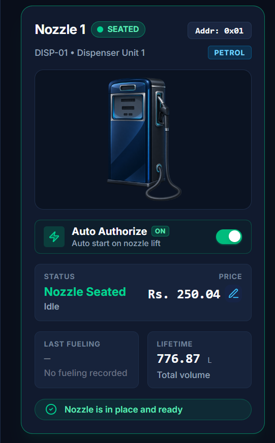 Verified price change result / status